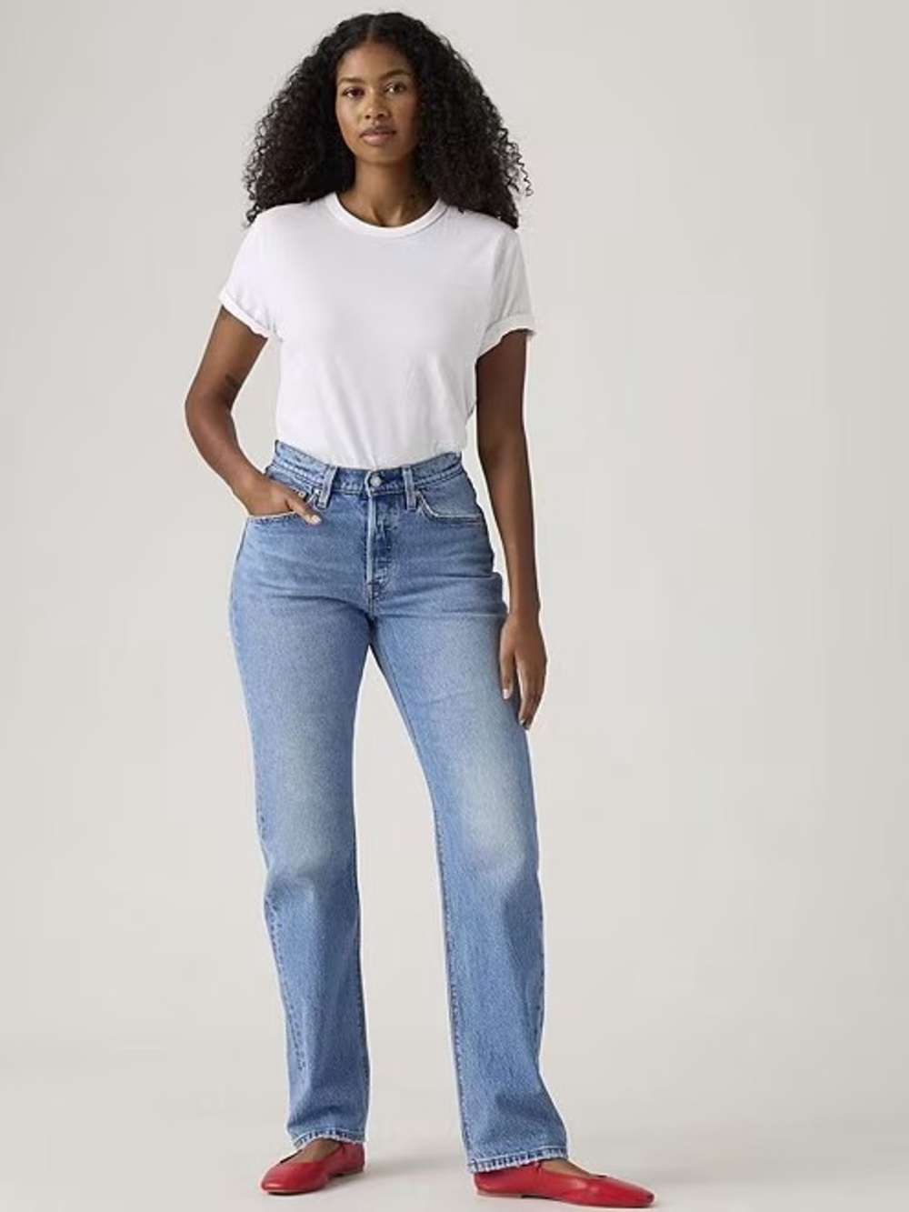 Levi's Light Blue Straight Leg Jeans